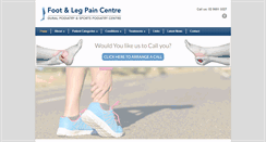 Desktop Screenshot of footandlegpain.com